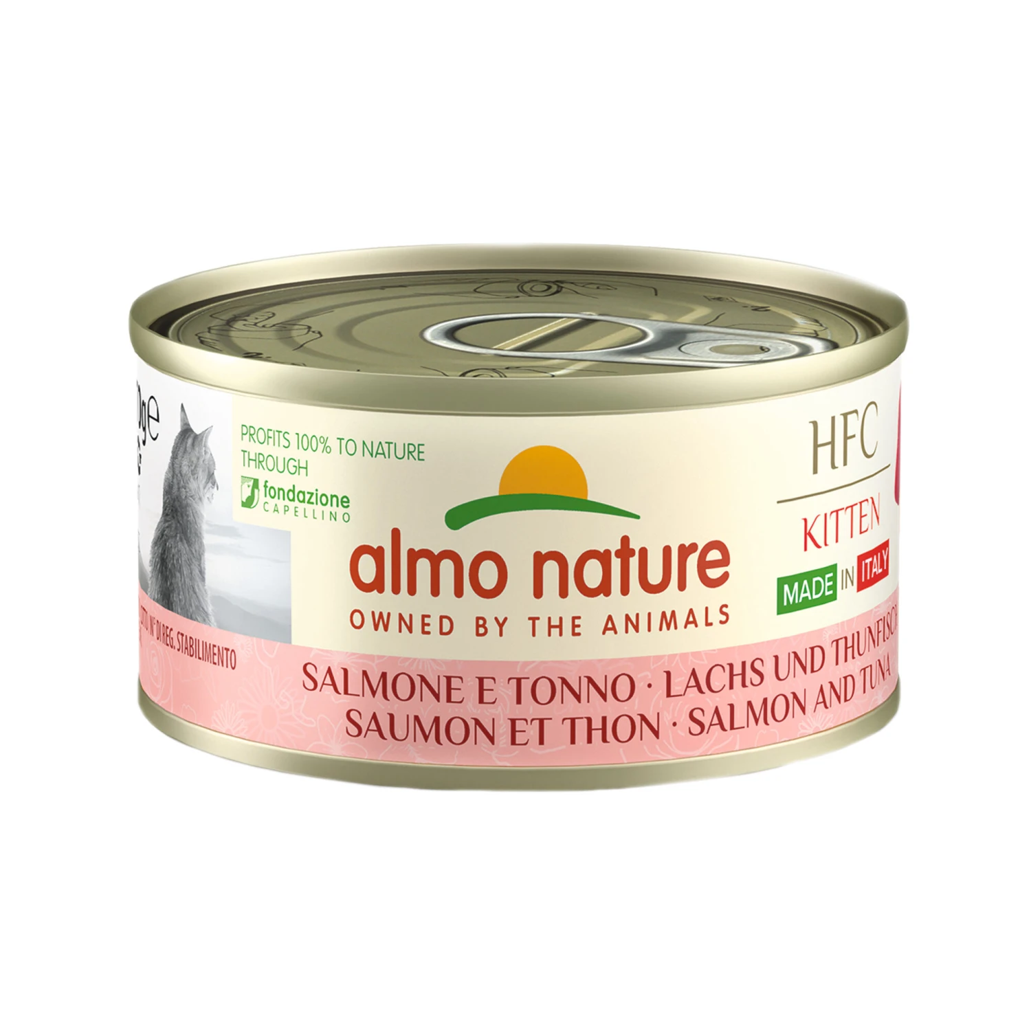 Almo Nature HFC Complete Kitten - Made In Italy - Cat Food - Tin - Salmon And Tuna 3 Almo Nature HFC Complete Kitten - Made In Italy - Cat Food - Tin - Salmon And Tuna