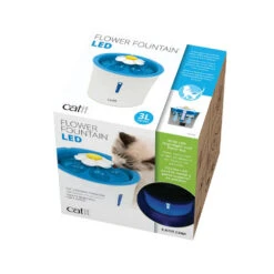 Catit Senses 2.0 Flower Fountain LED -Supplies Store catit senses 20 flower fountain led 166672 0500 none