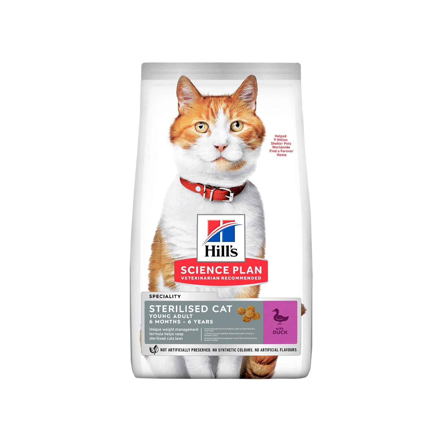 Hill's Science Plan - Feline Adult - Sterilised - Duck 4 Hill's Science Plan - Feline Adult - Sterilised - Duck - Image 2