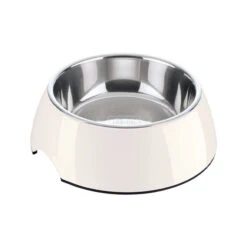 Hunter Melamine Food And Water Bowl - White