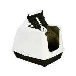Moderna Flip Cat Litter Box - Black -Supplies Store moderna kattentoilet flip cat zwart 170857 0500 none