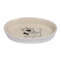 Pawise Nobby Oval Ceramic Bowl