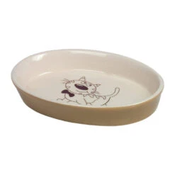 Pawise Nobby Oval Ceramic Bowl -Supplies Store nobby keramische schaal ovaal 160019 1000 none