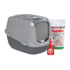 PeeWee EcoDome - Litter Tray -Supplies Store peewee ecodome kattenbak startpakket antracietgrijs 49860 0500 none