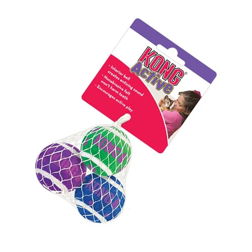 KONG Cat - Tennis Balls 4 KONG Cat - Tennis Balls - Image 2