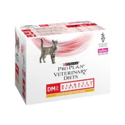 Purina Pro Plan Veterinary Diets DM Diabetes Management - Cat - Pouch Chicken -Supplies Store purina pro plan veterinary diets dm diabetes management kat pouch kip 184255 1000 none