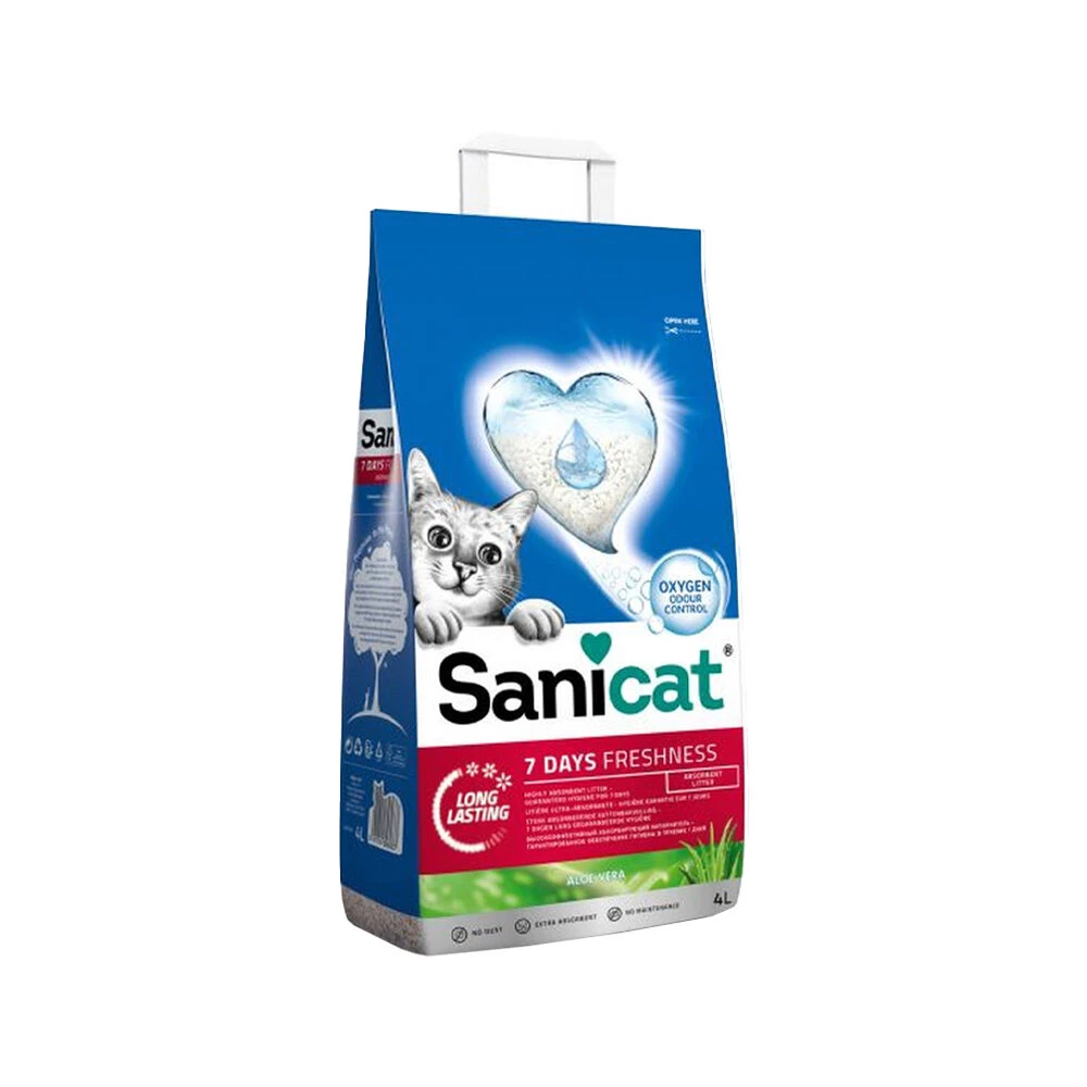 Sanicat 7 Days Aloë Vera Cat Litter 3 Sanicat 7 Days Aloë Vera Cat Litter
