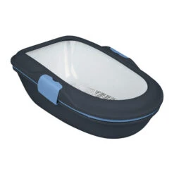 Trixie Berto Cat Toilet -Supplies Store trixie berto kattentoilet antraciet lichtblauw 50286 0500 none