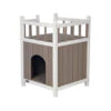 Trixie Natura Cat House With Balcony 1 Trixie Natura Cat House With Balcony -Supplies Store trixie natura kattenhuis met balkon 93532 0500 none