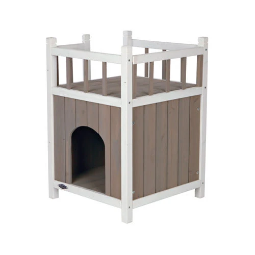 Trixie Natura Cat House With Balcony 3 Trixie Natura Cat House With Balcony