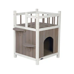 Trixie Natura Cat House With Balcony 7 Trixie Natura Cat House With Balcony -Supplies Store trixie natura kattenhuis met balkon 93535 0500 none